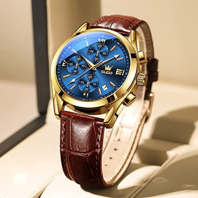 Fashionable Glass Quartz Analog Men's Watch