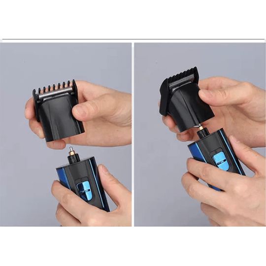 Kemei KM-6330 3-in-1 Rechargeable Hair Trimmer, Electric Shaver & Nose Clipper Grooming Kit For Men – Universal Voltage, 60 Min Runtime - Image 5