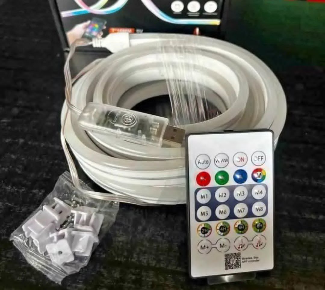 LED Neon RGB Magic Flexible Strip Light – App & IR Remote Controlled Smart Neon Rope Light with Music Sync, Timer & Dynamic Color Changing Features - Image 2